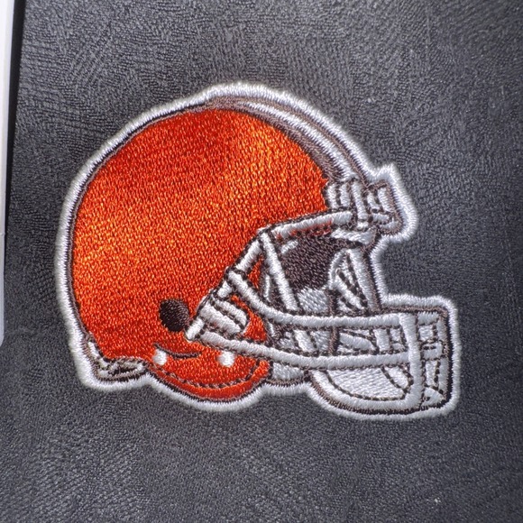 Cleveland Browns Tommy Bahama Men 100% Silk Camp Hawaiian Shirt Sz L NEW $188 - Picture 3 of 9